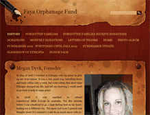 Tablet Screenshot of fayaorphanage.net